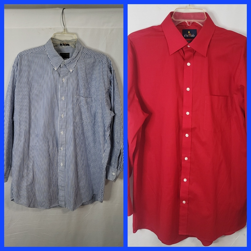 Chaps Ralph Lauren & Stafford Men's Button Down Size 16 1/2